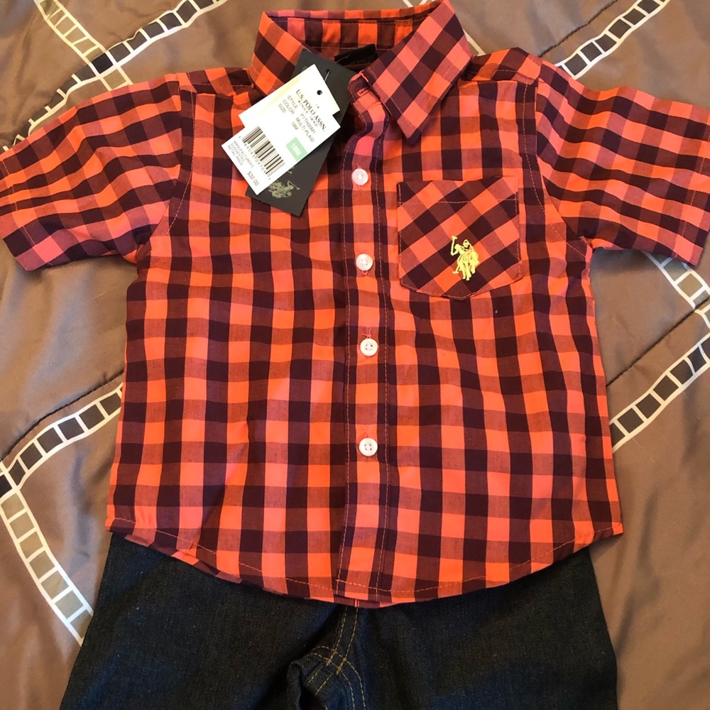 Polo shirt with shorts. NWT